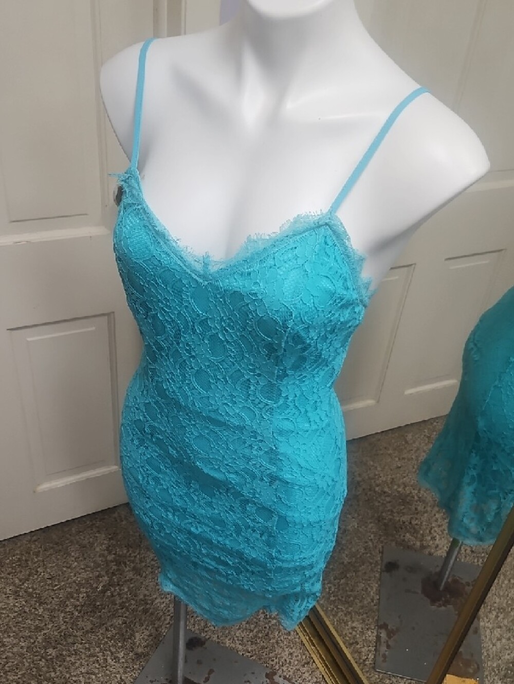 Soia & Kyo Teal/Turquoise  Lace Dress